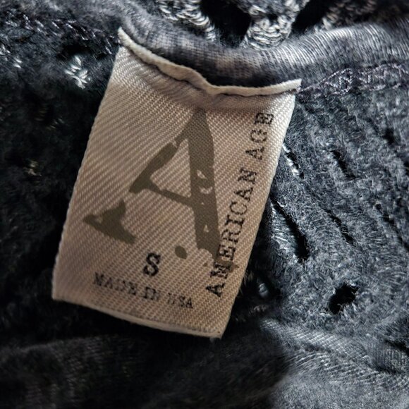 Y2K Tank Top Size S Gray Long Asymmetric Indie Sleaze Grunge Fairy Boho Cotton - Picture 11 of 12